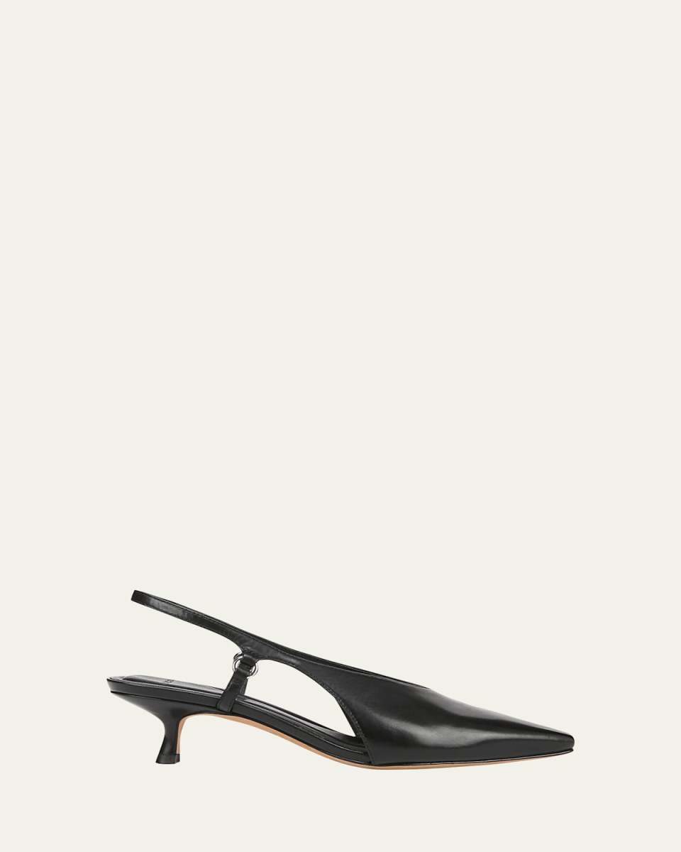 Sabrina Leather Slingback Pumps